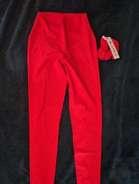 SheFit Boss Leggings In Red